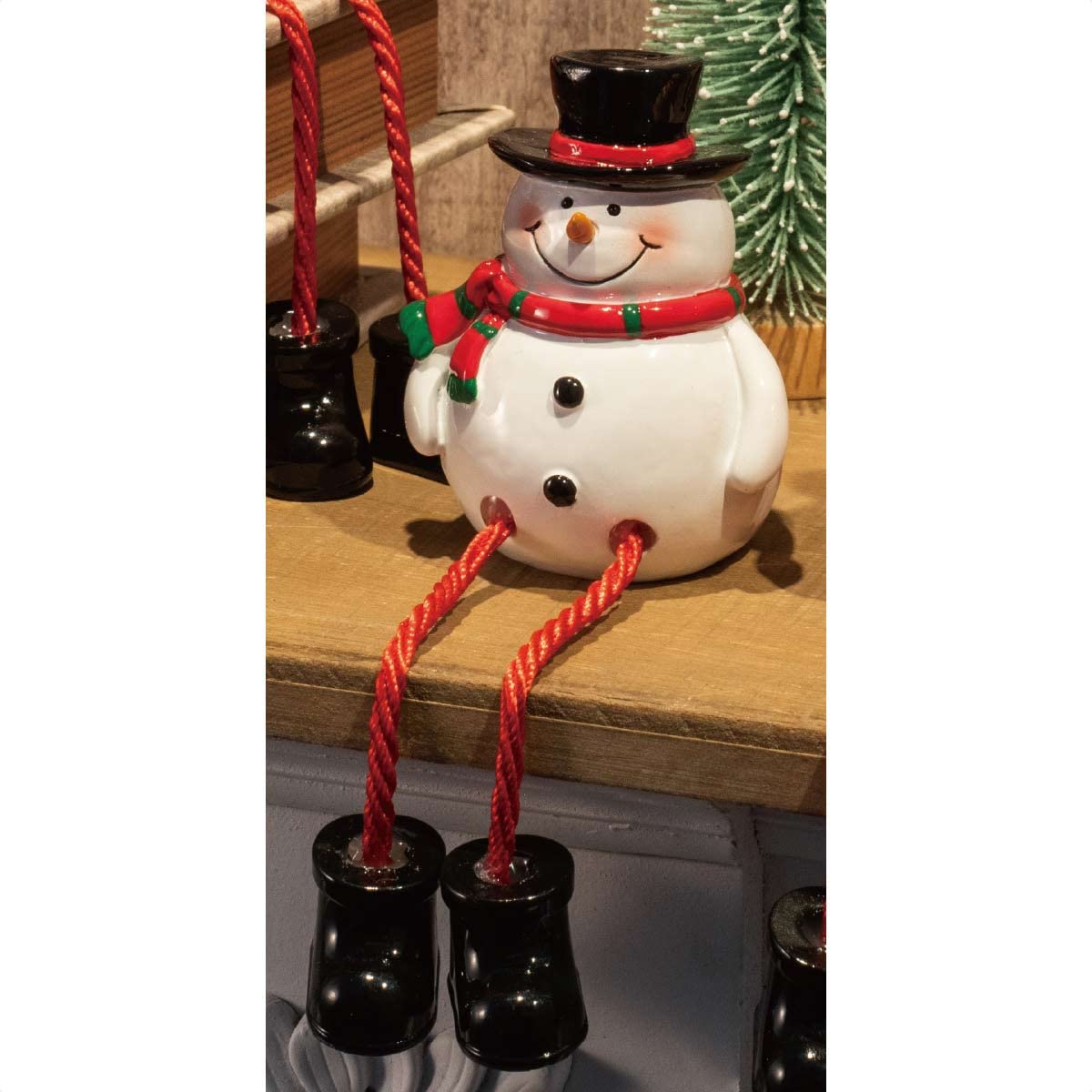 Amazon | 足ブラクリスマスドール スノーマン 【 クリスマス 飾り 装飾